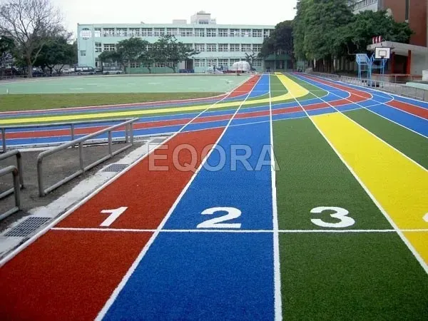 Бесшовное покрытие из резиновой крошки для беговых дорожек в Клине