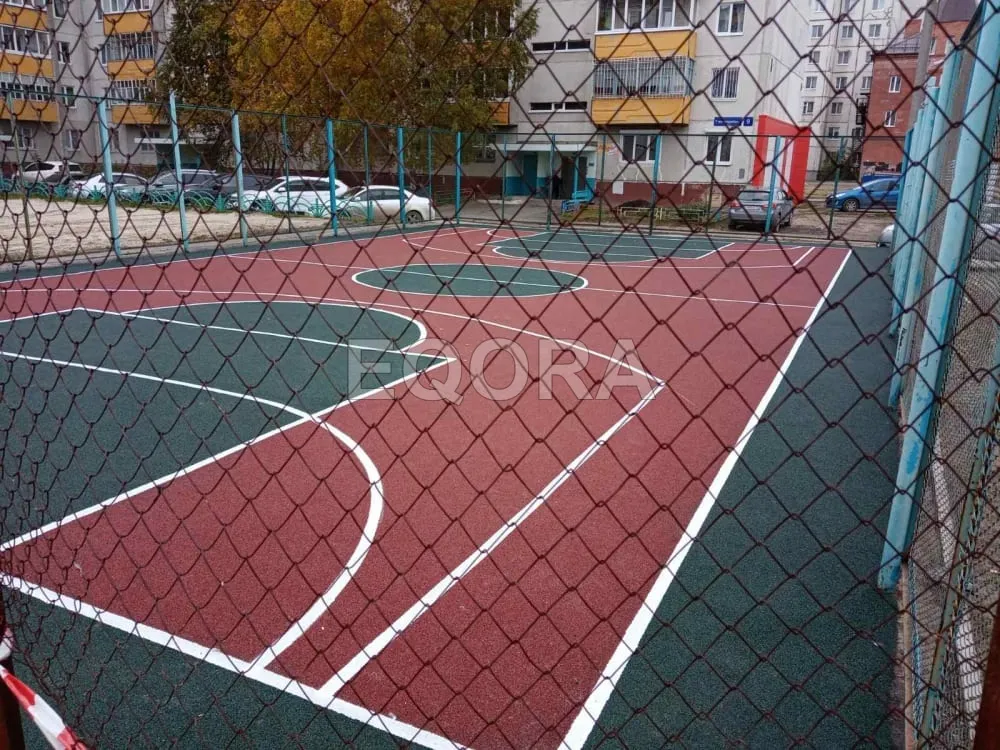 Резиновые покрытия из крошки для спортивных площадок в Клине