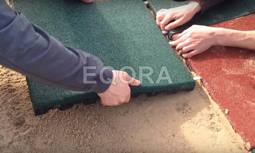 Укладка резиновой плитки в Клине