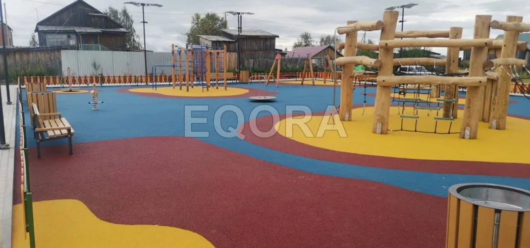 Варианты покрытия для детских площадок на улице в Клине