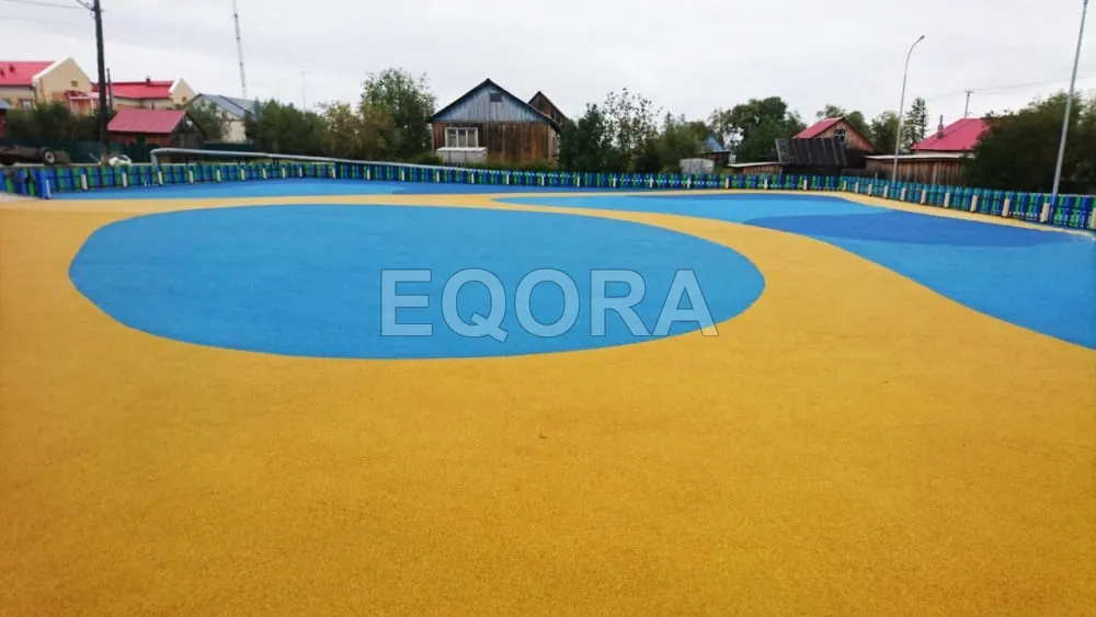 Укладка бесшовных резиновых покрытий в Клине